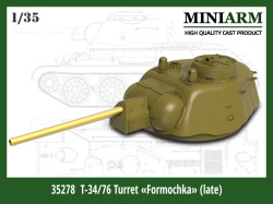 T-34/76 Turret «Formochka» (late type)  gun barrel metal