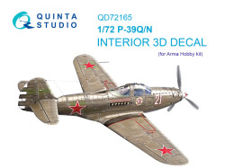 P-39Q/N Airacobra 3D-Printed & coloured Interior on decal paper (Arma Hobby)