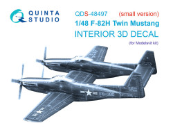 F-82H Twin Mustang 3D-Printed & coloured Interior on decal paper (Modelsvit) (Small version)