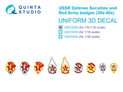 USSR Defense Societies and Red Army badges (1930s-1940s)