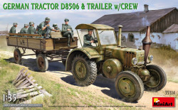 German Tractor D8506 with Trailer & Crew