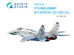 MiG-29SMT 3D-Printed & coloured Interior on decal paper (GWH)