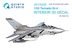 Tornado Gr.4 3D-Printed & coloured Interior on decal paper (Italeri) (with 3D-printed resin part