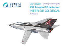 Tornado IDS Italian 3D-Printed & coloured Interior on decal paper (Italeri) (with 3D-printed res