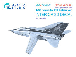 Tornado IDS Italian 3D-Printed & coloured Interior on decal paper (Italeri) (Small version) (wit