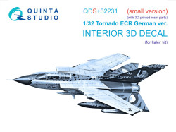 Tornado ECR German 3D-Printed & coloured Interior on decal paper (Italeri) (Small version) (with