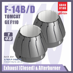 F-14B/D F110-GE-400 Exhaust Nozzle & Afterburner(CLOSED)