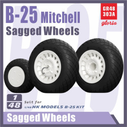 B-25 Mitchell Sagged Wheels (Type 1)