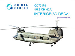 CH-47A 3D-Printed & coloured Interior on decal paper (Trumpeter)