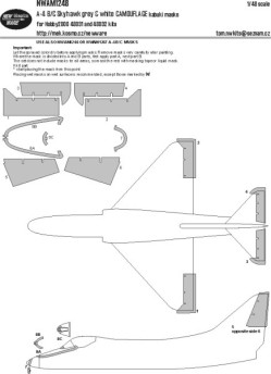 A-4B/C Skyhawk grey+white CAMOUFLAGE kabuki masks