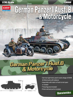 German Panzer I Ausf.B & Motorcycle