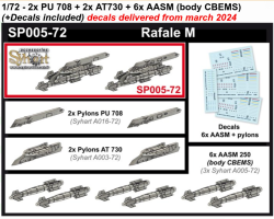 2x PU 708 + 2x AT730 + 6x AASM (body CBEMS) (+Decals included)