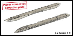 1x pair LM3456 wing tip pylons for Rafale (Early type)