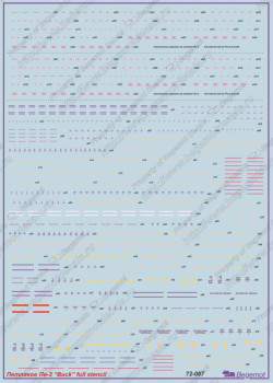Petlyakov Pe-2 full stencil
