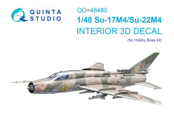 Su-17M4/Su-22M4 3D-Printed & coloured Interior on decal paper (Hobby Boss) (with 3D-printed resin pa