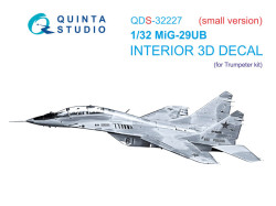 MiG-29UB 3D-Printed & coloured Interior (Trumpeter) (Small version)