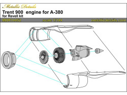 Airbus A380. Trent 900 engine (Revell)