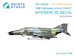 F-4G early 3D-Printed & coloured Interior on decal paper (Zoukei Mura SWS) (with 3D-printed resi