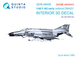 F-4G early 3D-Printed & coloured Interior on decal paper (Zoukei Mura SWS) (Small version)