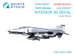 F-4G late 3D-Printed & coloured Interior on decal paper (Zoukei Mura SWS) (Small version)