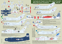 Czechoslavak Migs against Thunders 1953-59