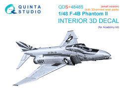 F-4B Phantom II 3D-Printed & coloured Interior on decal paper (Academy) (Small version) (with 3D-pri