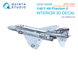 F-4N Phantom II 3D-Printed & coloured Interior on decal paper (Academy) (Small version) (with 3D-pri