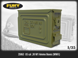 US cal .30 M1 Ammo Boxes (WWII)  (6pcs)