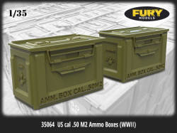 US cal .50 M2 Ammo Boxes (WWII)  (6pcs)