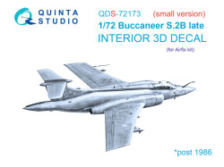 Blackburn Buccanneer S.2B Late 3D-Printed & coloured Interior on decal paper (Airfix) (small version