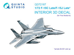 F-15C Late/J Late 3D-Printed & coloured Interior on decal paper (Fine Molds)