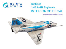 A-4B 3D-Printed & coloured Interior on decal paper (Hasegawa/Hobby2000)