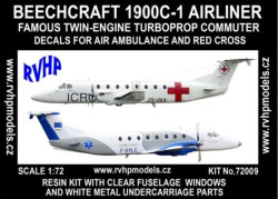 Beechcraft 1900C Airliner (Decals Ambulance +Red Cross)