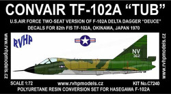 Convair TF-102 Conversion Set For Hasegawa (Decals U.S.Air Force)