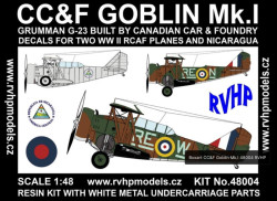 CC&F G-23 GOBLIN (Decals 2xWW II RCAF and Nicaragua