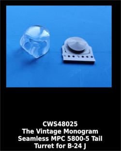 The Vintage Monogram Seamless MPC 5800-5 Tail Turret for B-24J (Revell/Monogram)