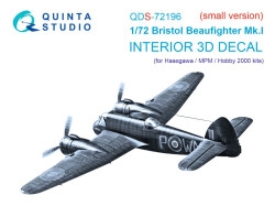 Bristol Beaufighter Mk.I 3D-Printed & coloured Interior on decal paper (Hasegawa/MPM/Hobby2000) 