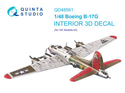 Boeing B-17G 3D-Printed & coloured Interior on decal paper (HK models)