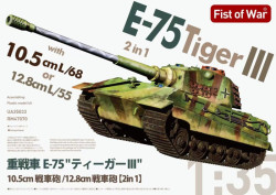 E-75 heavy tank 2 in 1 10.5cm & 12.8cm KwK Gun King tiger III