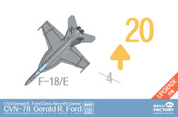 U.S. Navy Gerald R. Ford-class Aircraft Carrier- USS Gerald R. Ford CVN-78 (Upgraded Version)