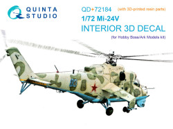Mi-24V 3D-Printed & coloured Interior on decal paper (Hobby Boss/ARK Models)