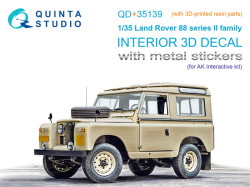 Land Rover 88 series II family 3D-Printed & coloured Interior on decal paper (AK Interactive) (with 