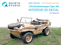 Schwimmwagen Type 166 3D-Printed & coloured Interior on decal paper (Tamiya) (with 3D-printed resin 