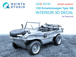 Schwimmwagen Type 166 3D-Printed & coloured Interior on decal paper (Tamiya) (Small version)