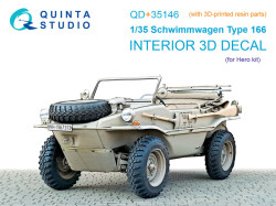 Schwimmwagen Type 166 3D-Printed & coloured Interior on decal paper (Hero) (with 3D-printed resin pa
