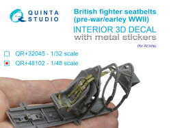 British Fighter seatbelts (pre-war/early WWII) (with metal buckles) (All kits)