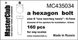 A hexagon standart bolt head, size S 