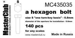 A hexagon standart bolt head, size S 