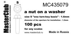 A nut onA washer, size S 