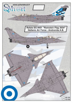 Rafale EG #451 "Ramstein Flag 2024" Hellenic Air Force - Andraviada AB